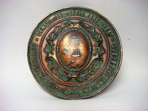 Medalla Censo De La Capital 1897