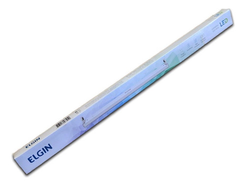 Kit C/6 Calha Lâmpada Tubular De Led T8 (1x0,6m)