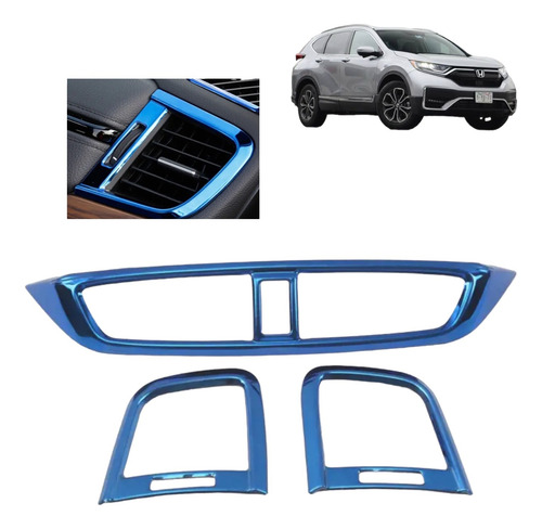 Cubiertas Frontales D Aire Azul Titanio Crv Cr-v 2017 A 2022