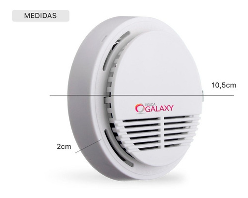 Alarma Sensor Detector De Humo Autonomo A Bateria 9v