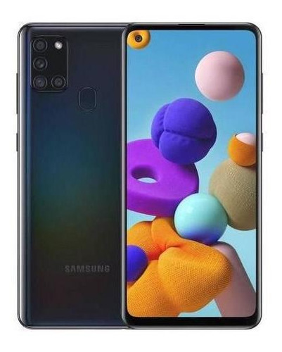 Smartphone Samsung A21s Preto 32gb Tela 6,5 3gb Ram