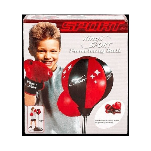 Set De Boxeo Infantil Con Pie Regulable 120 Cm #mtx