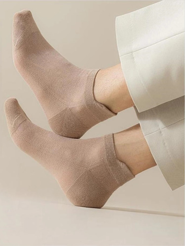 6 Pares De Calcetines De Verano Para Hombre, De Algodón Fino