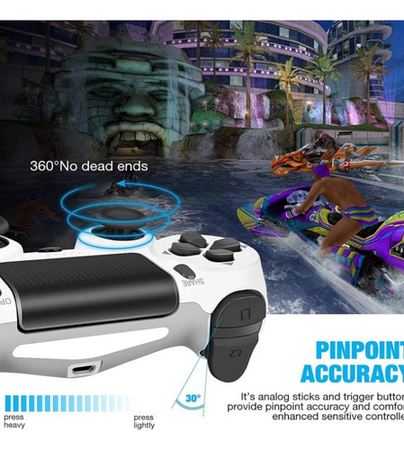Control Inalámbrico Compatible Psp 4 Play Station 1p Blanco