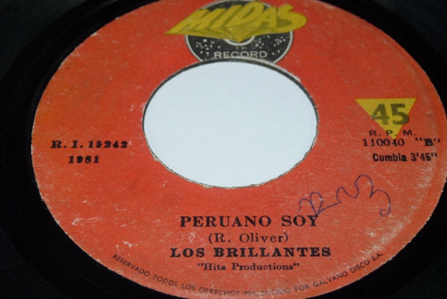 Jch- Los Brillantes Peruano Soy / Suavecito Cumbia 45 Rpm