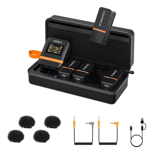 Comica Vimo Q 4 Channel Wireless Lavalier Microphone System