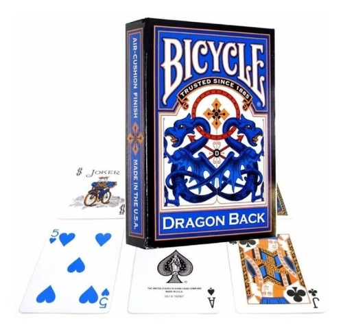 Cartas Baraja Bicycle Dragon Back Azul O Roja Originales
