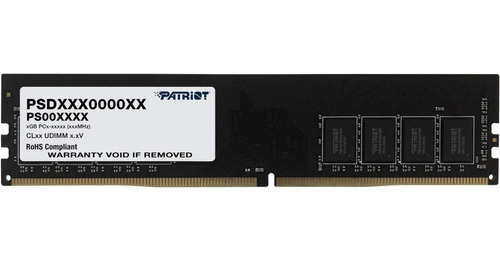 Imagen 1 de 3 de Memoria RAM Signature color negro 8GB 1 Patriot PSD48G320081
