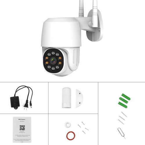 Cámara De Seguridad Wifi Hd 1080p C/con Alarmaa Ip