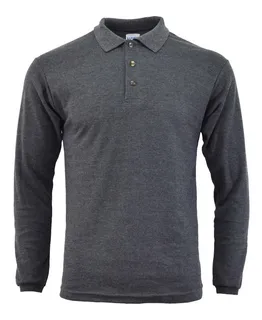 Playera Polo Manga Larga Sartex Suavizada Premium