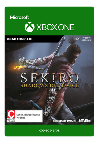 Sekiro Shadows Die Twice Edición Estándar Xbox One Código Em
