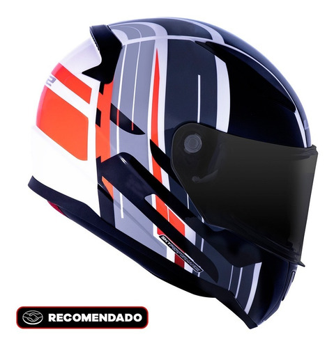 Capacete Fechado Ls2 Rapid Flag Preto Lancamento