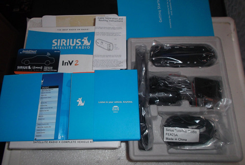 Sirius Inv 2 Satellite S12tk1 Coche Radio Instalar Kit Negro