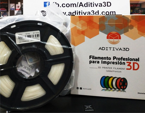 Filamento Tpu 3d 1.75mm 1/2 Kg Aditiva 3d