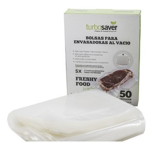 Set X 3 Bolsas Para Envasadora Al Vacío Turbosaver 22x30cm