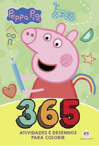 Livro 365 Atividades E Desenhos Para Colorir - Peppa Pig