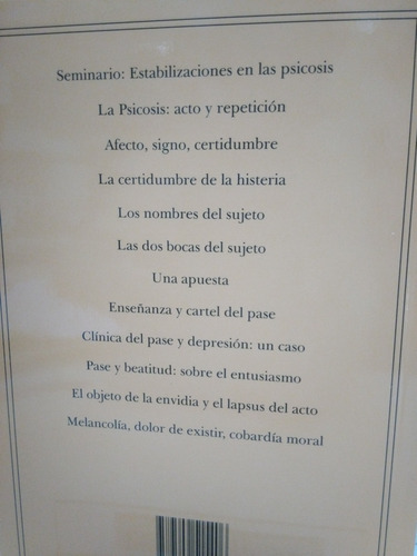 Estabilizaciones En Las Psicosis Eric Laurent -mn-