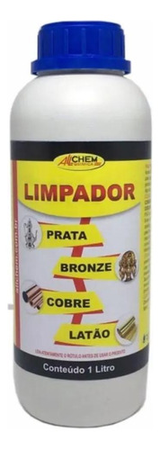 Limpador Limpa Prata Bronze Cobre Latão Allchem 1 Litro