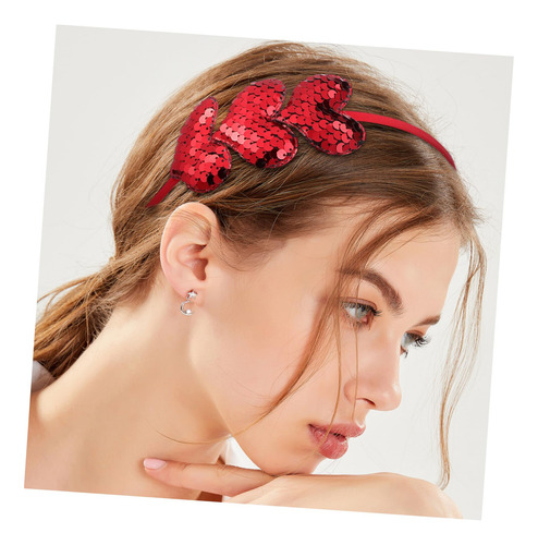 2 Piezas Diadema Corazón Accesorios De Corazón Para Mujer