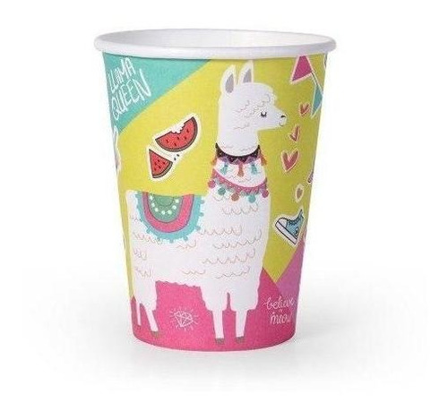 Vaso Cumpleaños Llama X 6 Cotillón Activarte