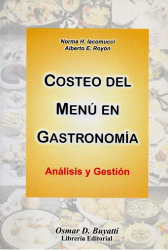 Libro Costeo Del Menú En Gastronomía De Norma Lacomucci