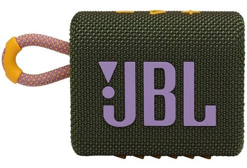 Bocina JBL Go 3 portátil con bluetooth waterproof green