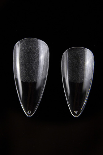 Nail Factory Xpress Gel Tips Caja 330 Pz Sistema Soft Gel Color Cristal Mixto Coffin-almond-square
