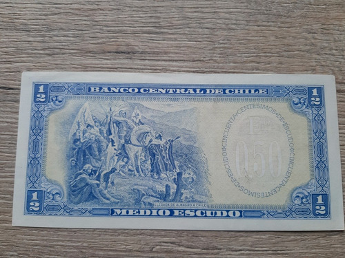 Imagen 2 de 3 de Billete Medio Escudo ( 50 Centimos De Escudo)