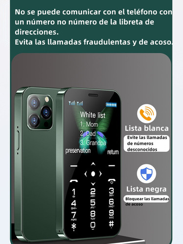 Mini Teléfono Inteligente Soyes D13 Dual Sim Tipo-c 900mah