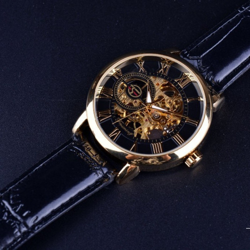Reloj Forsining Fashion Mechanical Skeleton Para Hombre
