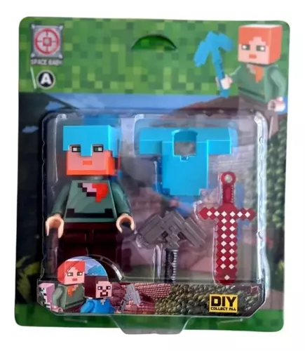 Brinquedo Boneco Minecraft My World Compatível Lego- Creeper em Promoção na  Americanas