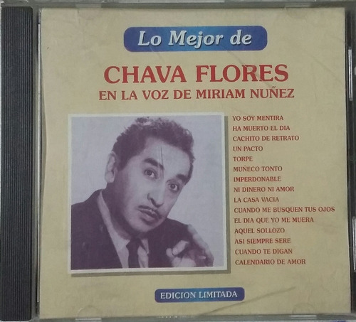 Cd Chava Flores + En La Voz De Miriam Nunez + Lo Mejor De