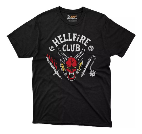 Playera Stranger Things Hellfire Club Club Fuego Infernal