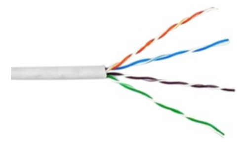 Bobina De Cable De 305 Metros Utp Cat6 Riser Color Blanco