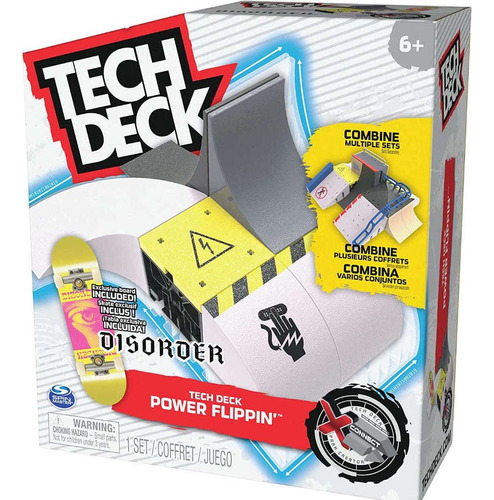 Tech Deck - Power Flippin - Incluye 1 Patineta - Spin Master