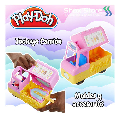 Camion Helados Peppa Pig Play Doh Masa Accesorios Plastilina