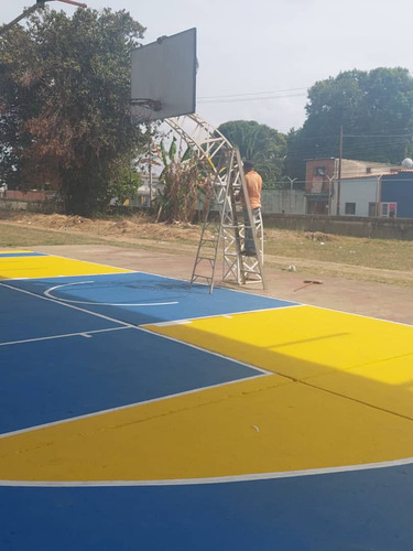 Pintura Para Cancha Deportiva Color Gris Cemento. Galón