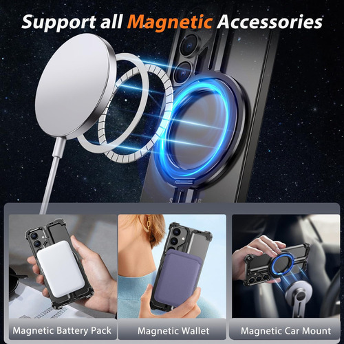 B Funda De Metal Con Soporte For Samsung Galaxy S24/s23 Ultra
