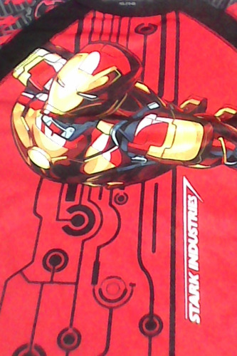 Iron Man 3-remera Merchadising -talle 14-small-unica-marvel