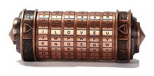 Rompecabeza - Cryptex Da Vinci Code Mini Cryptex Lock Puzzle