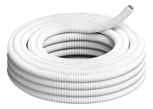 Caño Flexible Corrugado Para Pared Blanco 3/4 Liviano X25m