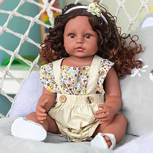 Muñecas De Bebé Renacido Negro De Vida Silicona Full Body Gi