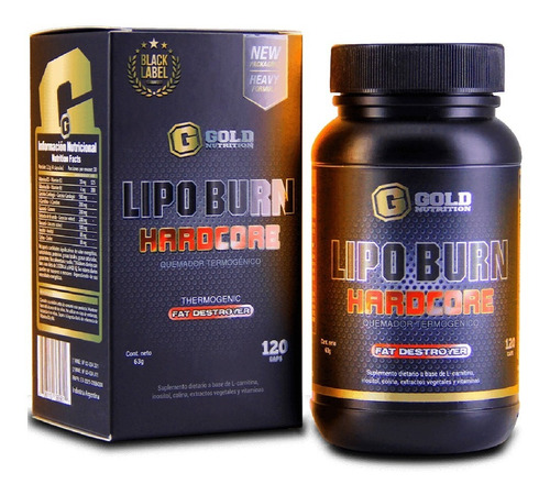 Lipo Burn Gold Nutrition Quemador De Grasa Natural Sabor N/A