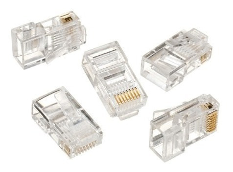 Conectores Rj45 Cat. 5e, 50um  Bolsa De 100 Und 