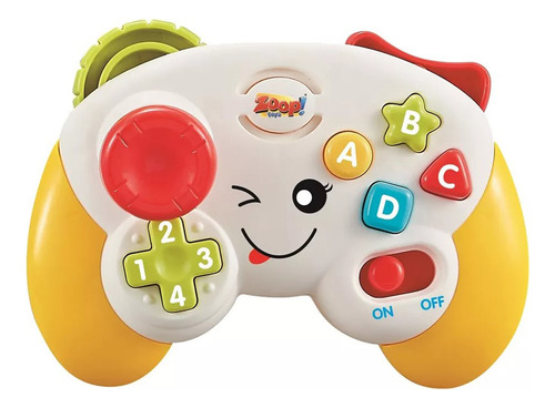 Controle Brinquedo Bebê Video Game Som E Luz Bpa Free- Zoop