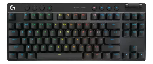 Teclado Gamer Sem Fio Logitech G PRO X TKL - Preto
