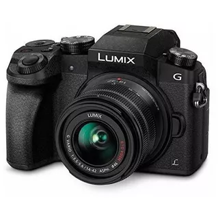 Cámara Digital Panasonic Lumix G7 4k 14-42mm 16mpx -negro
