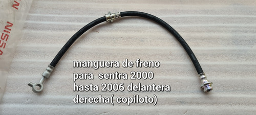 Manguera De Freno Delantera Derecha Nissan Sentra 2000-2006
