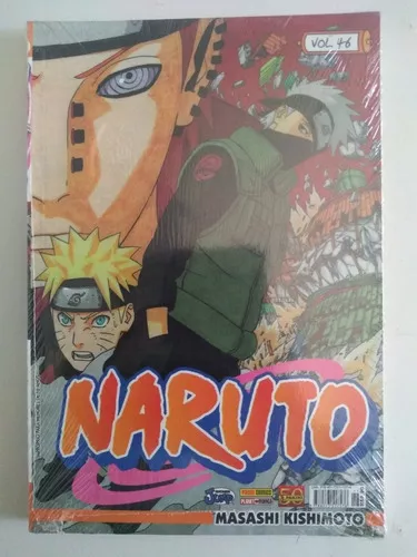 Coleção completa do mangá Naruto, lançado pela Panini.