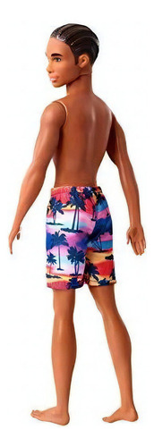 Boneca Barbie Ken Beach com estampa tropical